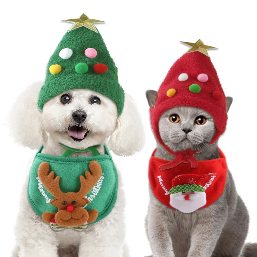 PetCare Christmas Hat for Pets - Red - by Famigift