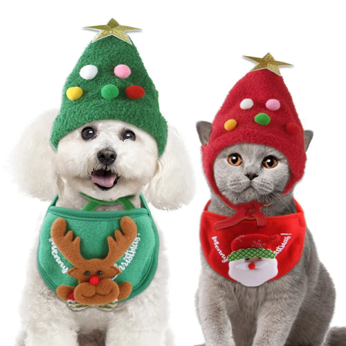 PetCare Christmas Hat for Pets - Red - by Famigift