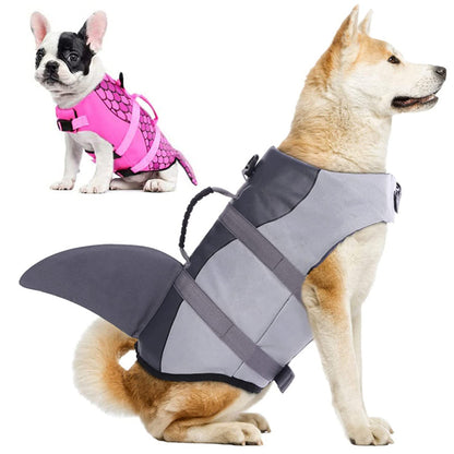 Dog Life Jacket Floating Vest With Adjustable Strap - Mermaid/Pink - by Famigift