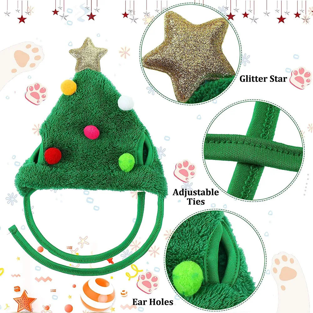 PetCare Christmas Hat for Pets - Green - by Famigift