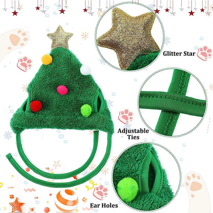 PetCare Christmas Hat for Pets - Green - by Famigift