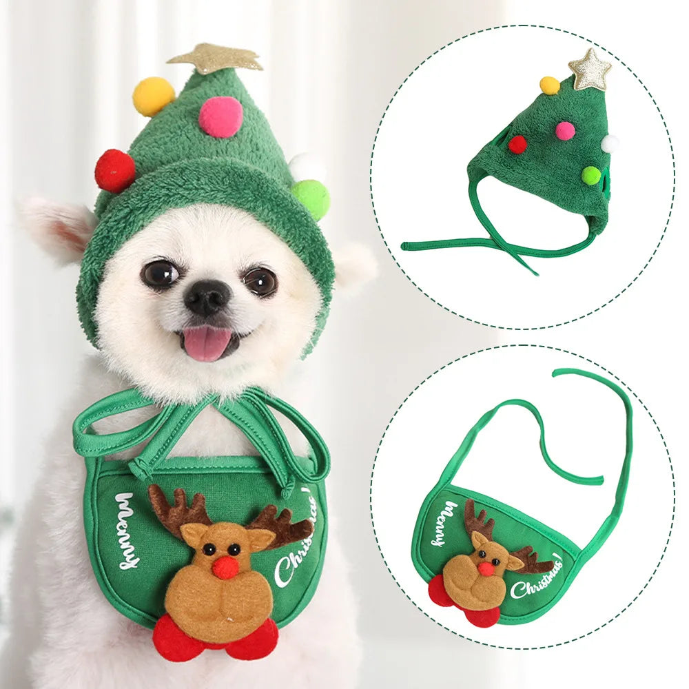 PetCare Christmas Hat for Pets - White - by Famigift