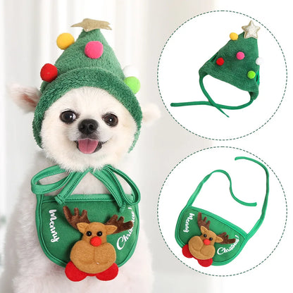 PetCare Christmas Hat for Pets - White - by Famigift