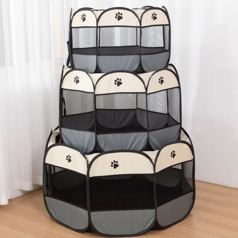 Fami Petcare Portable Pet Tent - Coffee - by Famigift