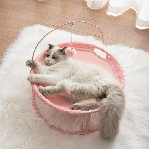 Cat Bed House Pet Small Cats Hammock Beds Mat - Light green - by Famigift
