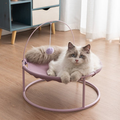 Cat Bed House Pet Small Cats Hammock Beds Mat - apricot - by Famigift