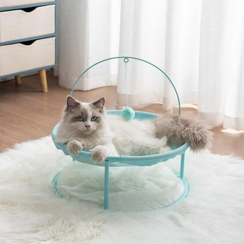 Cat Bed House Pet Small Cats Hammock Beds Mat - purple - by Famigift