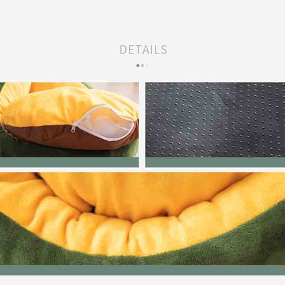 Pet Cat Dog Bed House for Cats Indoor Warm Frog Small Dog Sleep Mat - by Famigift
