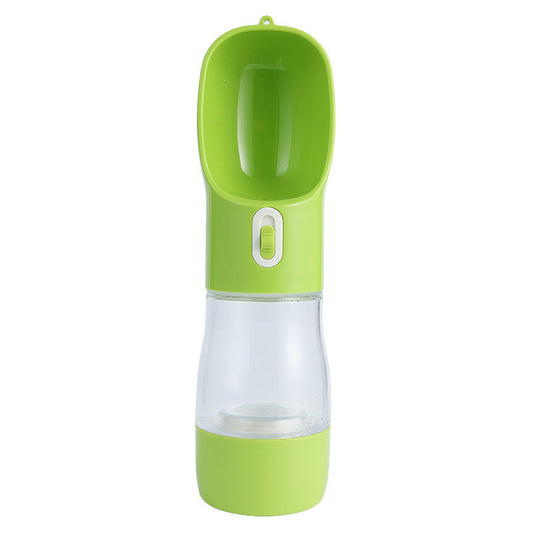 Pet Water Bottle Portable Outdoor Travel Water feeder - Green - by Famigift