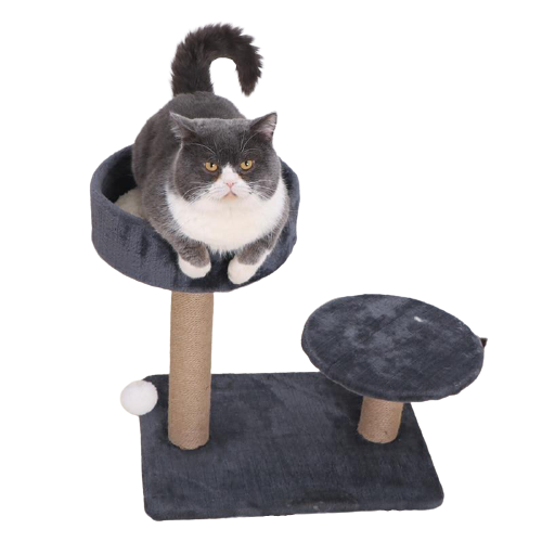 Cat tree cat tower with natural sisal scratching post for cats activity - Type A - by Famigift