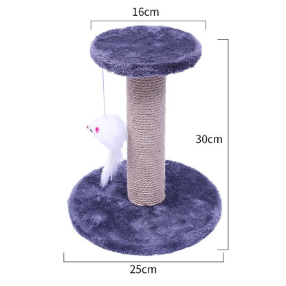 Cat tree cat tower with natural sisal scratching post for cats activity - by Famigift