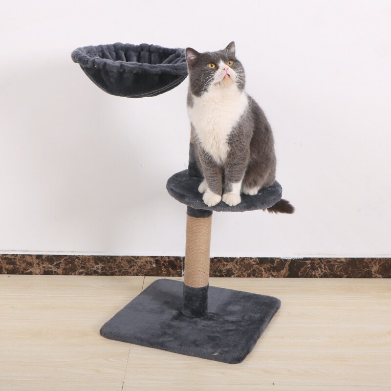 Cat tree cat tower with natural sisal scratching post for cats activity - Type B - by Famigift