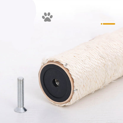 Cat tree cat tower with natural sisal scratching post for cats activity - Type D - by Famigift