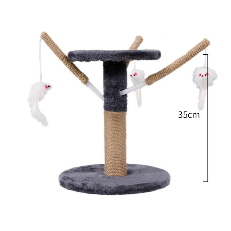 Cat tree cat tower with natural sisal scratching post for cats activity - by Famigift