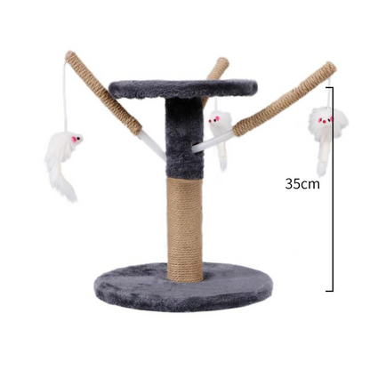 Cat tree cat tower with natural sisal scratching post for cats activity - by Famigift