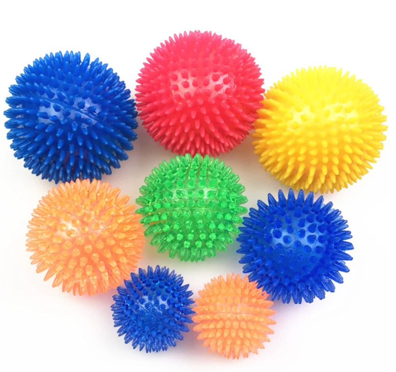 Fami Petcare Spiky Squeaker Ball - Orange - by Famigift