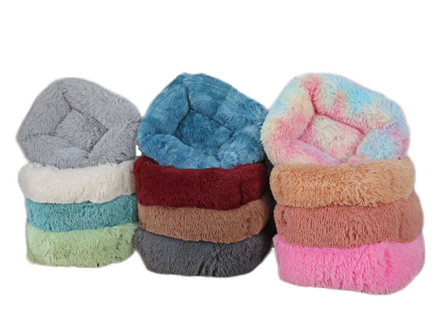 Fami Petcare Plush Bed - Light Blue - by Famigift