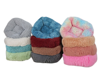 Fami Petcare Plush Bed - Light Blue - by Famigift