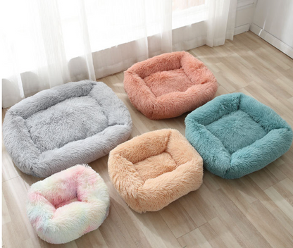 Fami Petcare Plush Bed - Light Blue - by Famigift