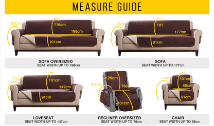 Fami Petcare Quilted Furniture Protectors - Black - by Famigift