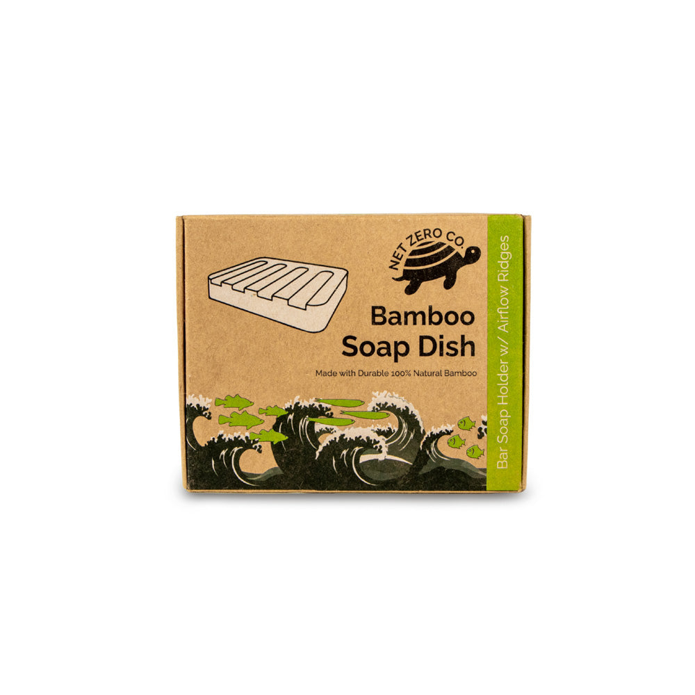 Bamboo Soap Dish - Compostable Dish for Shampoo Bars and Soap - by Famigift