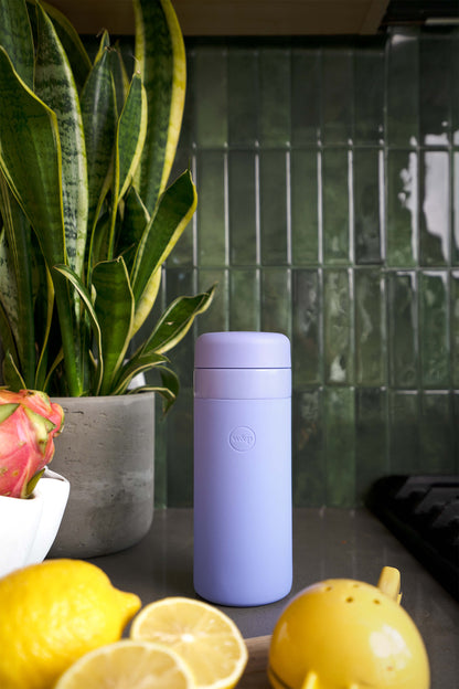 Insulated Ceramic Wide Mouth Bottle - Lavender - by Famigift