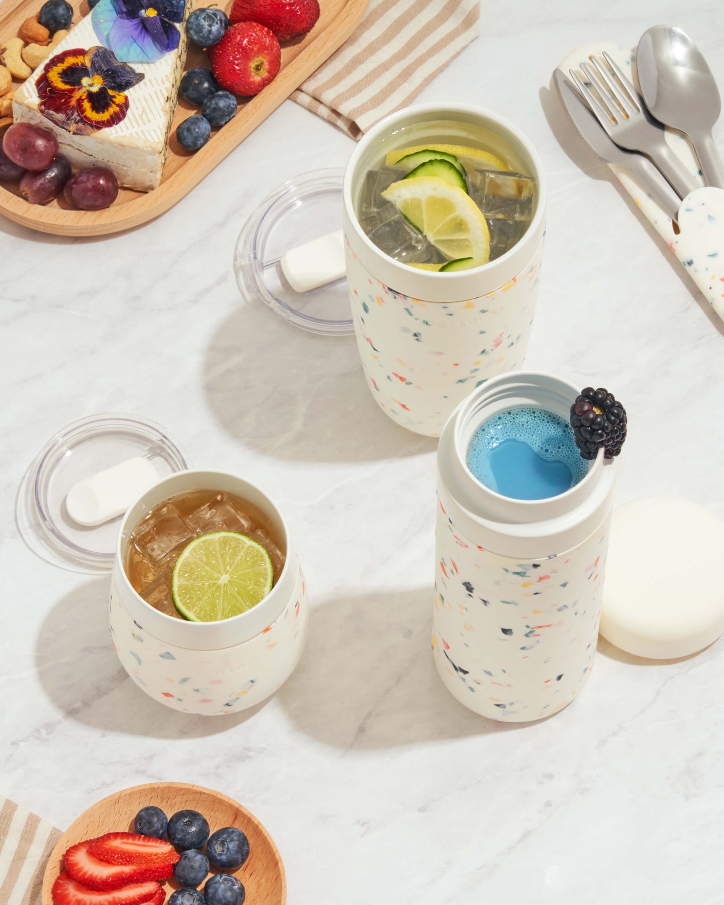 Portable Ceramic Insulated Tumbler - Blush - by Famigift