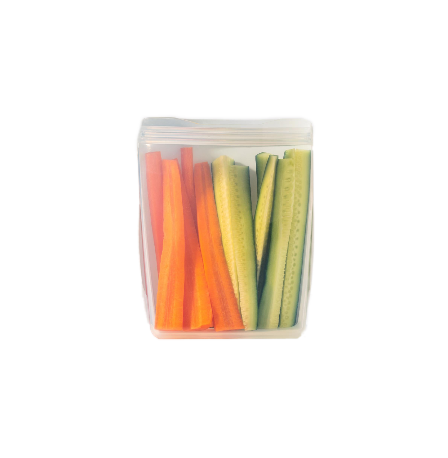 Silicone Reusable Stand-Up Bag - Slate - by Famigift