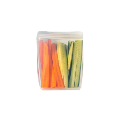 Silicone Reusable Stand-Up Bag - Slate - by Famigift