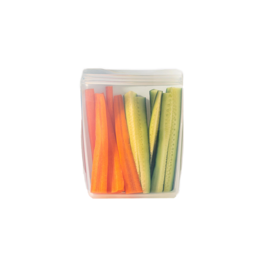 Silicone Reusable Stand-Up Bag - Slate - by Famigift