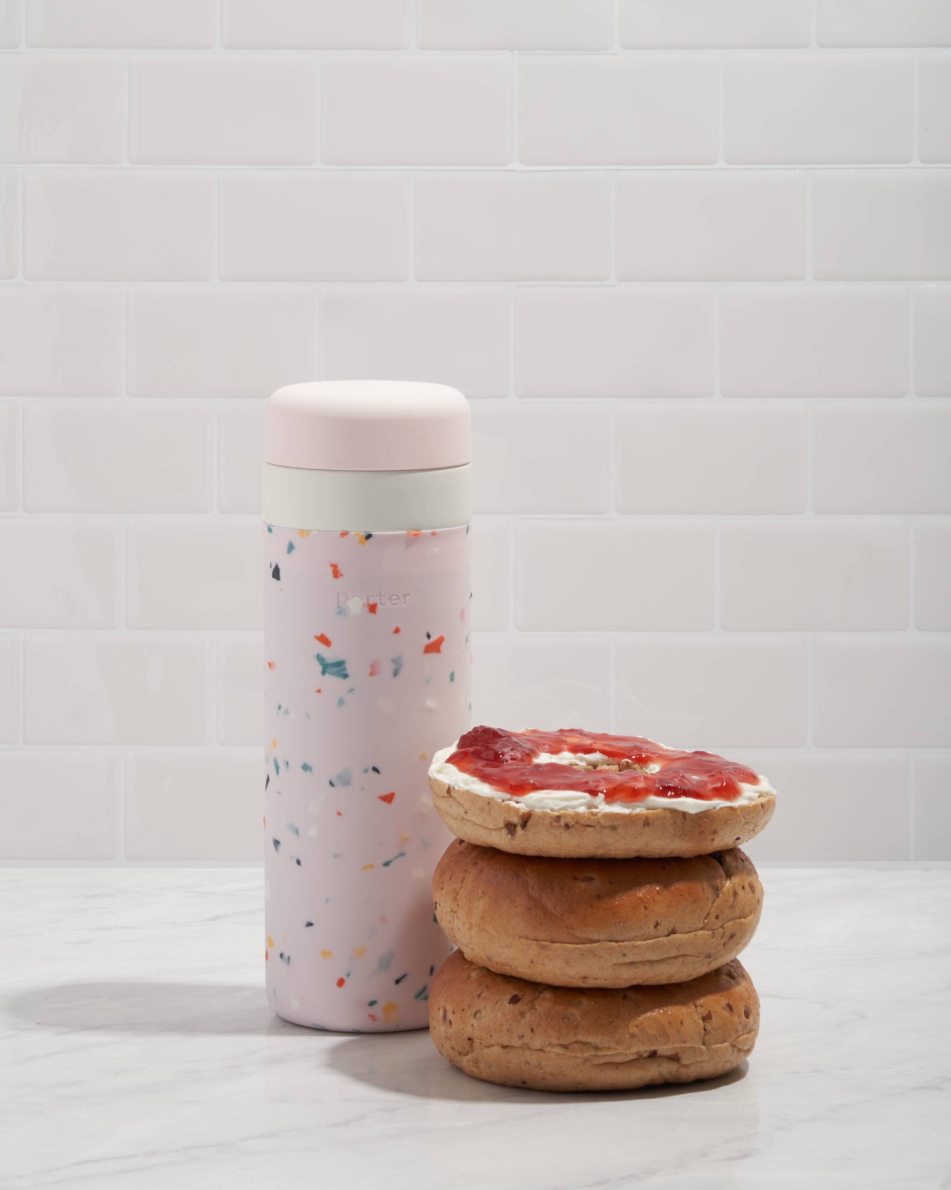 Insulated Ceramic Wide Mouth Bottle - by Famigift