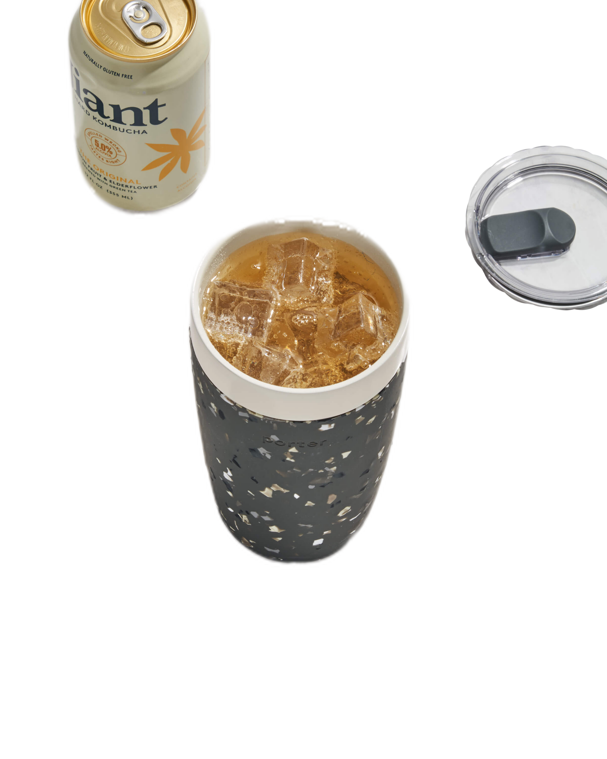 Portable Ceramic Insulated Tumbler - Lavender - by Famigift