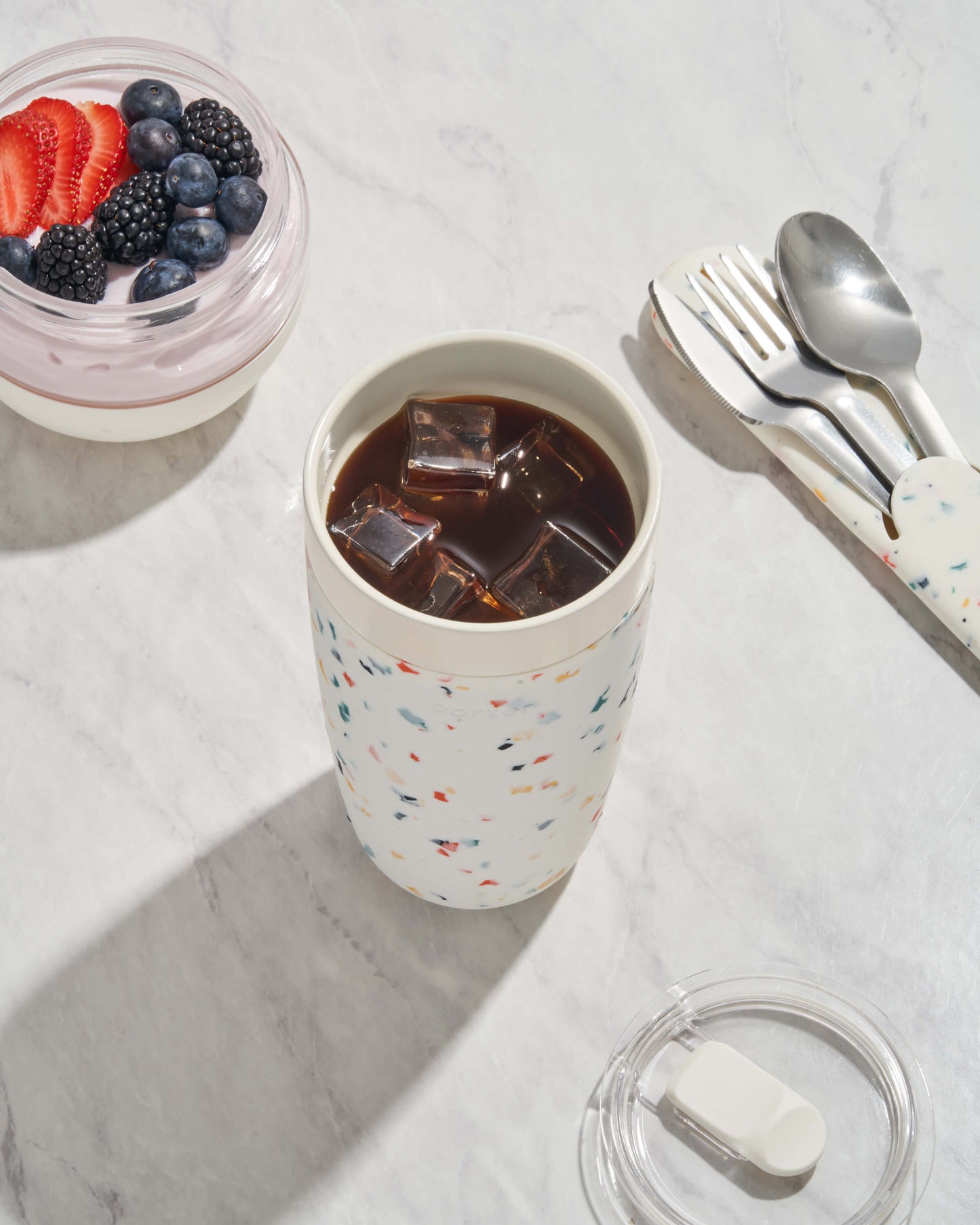 Portable Ceramic Insulated Tumbler - Blush - by Famigift