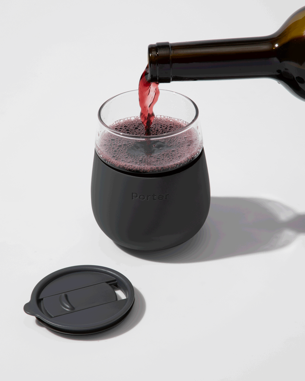 Portable Wine Glass - Charcoal - by Famigift