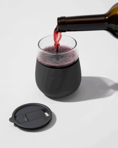 Portable Wine Glass - Charcoal - by Famigift
