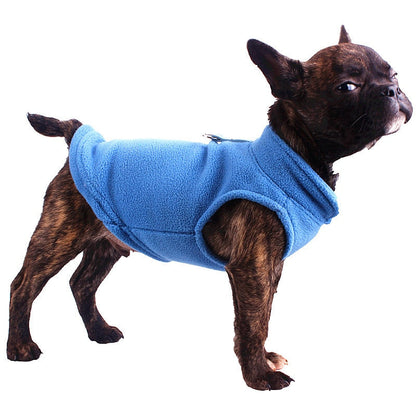 Winter Fleece Pet Dog Clothes Puppy Clothing French Bulldog Coat Pug Costumes Jacket For Small Dogs Chihuahua Vest Hondenkleding - Green - by Famigift