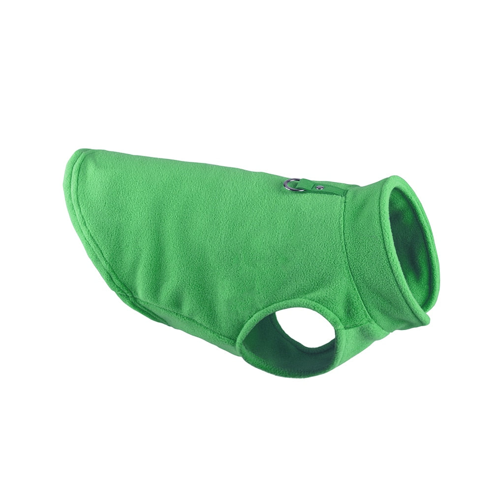 Winter Fleece Pet Dog Clothes Puppy Clothing French Bulldog Coat Pug Costumes Jacket For Small Dogs Chihuahua Vest Hondenkleding - Green - by Famigift