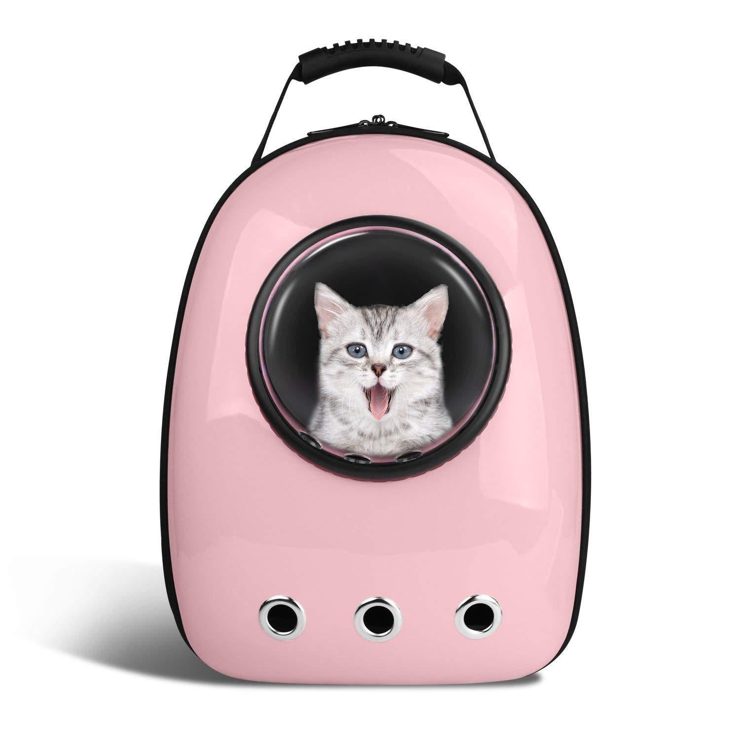 Pet Backpack Carrier Space Capsule Bubble Waterproof pet bag - by Famigift
