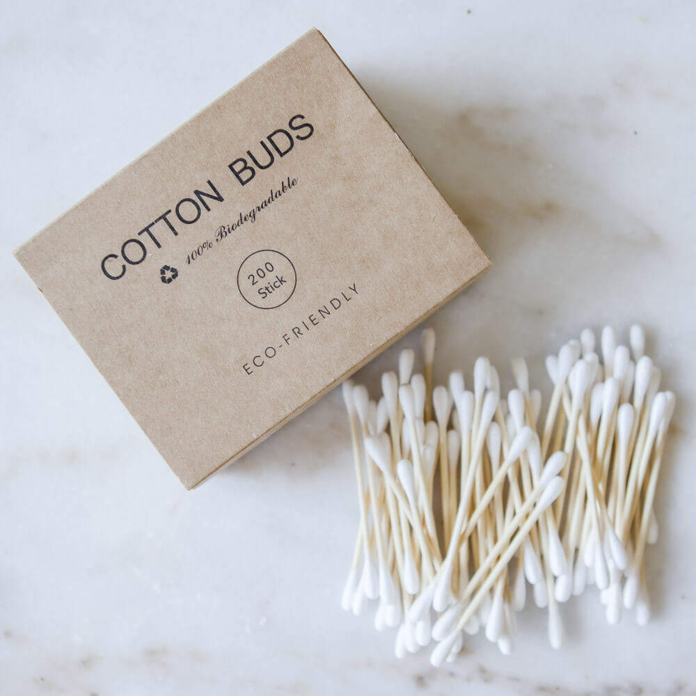 Bamboo Cotton Buds - 200 Pack - by Famigift