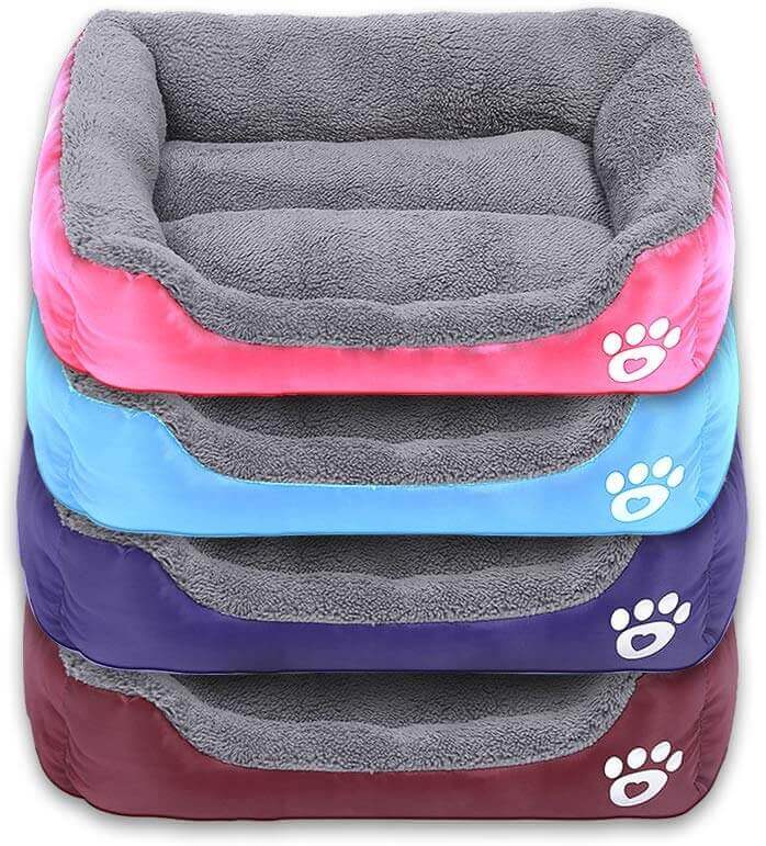 Petcare Soft Fleece Dogs Bed - Orange - by Famigift