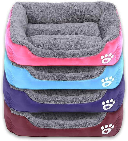 Petcare Soft Fleece Dogs Bed - Orange - by Famigift