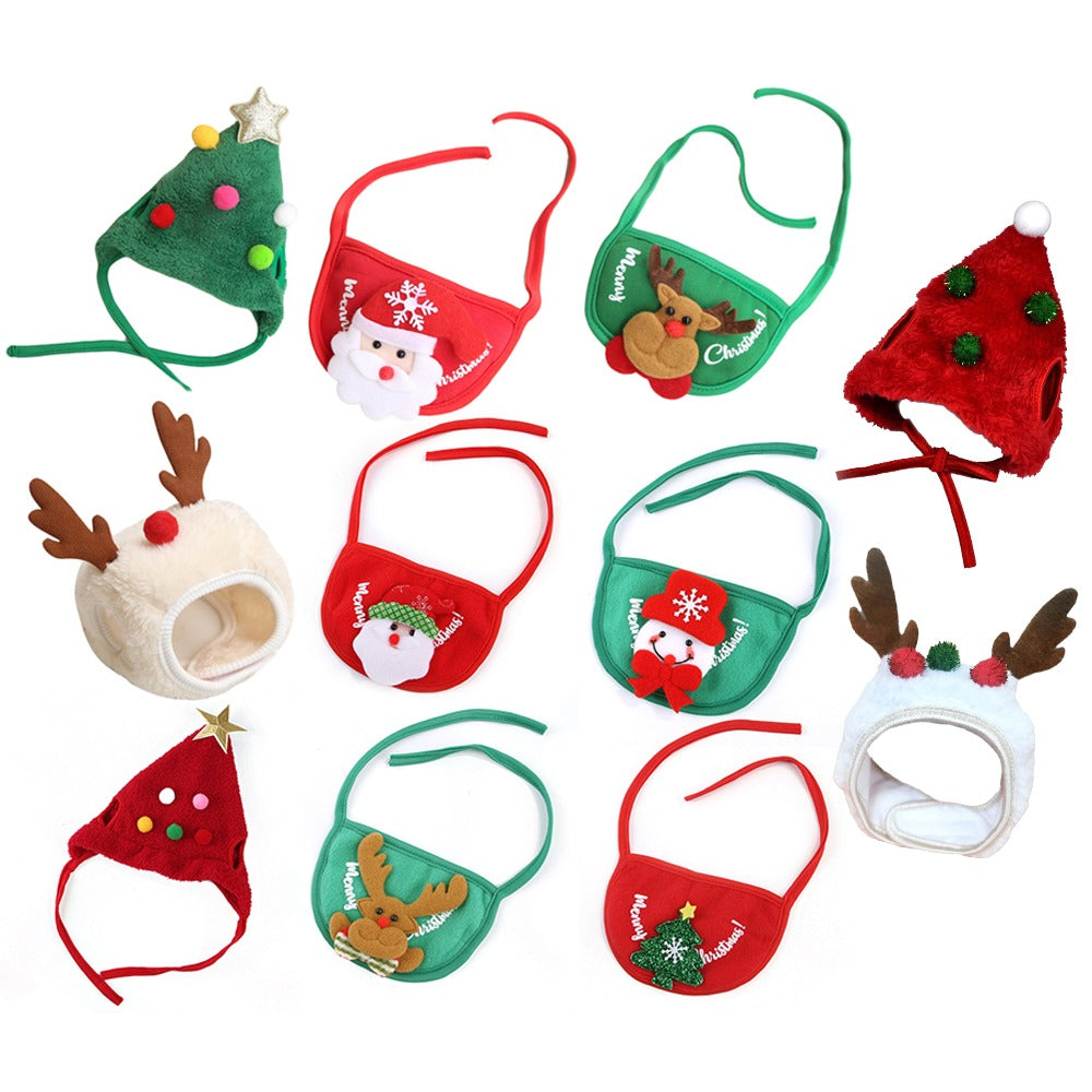 PetCare Christmas Hat for Pets - Peachpuff - by Famigift