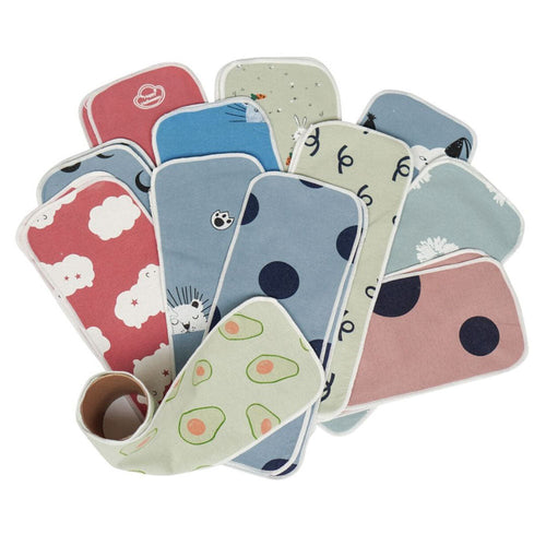 Reusable Toilet Paper – 24 Piece Toilet UnPaper Roll - Warm Designs - by Famigift