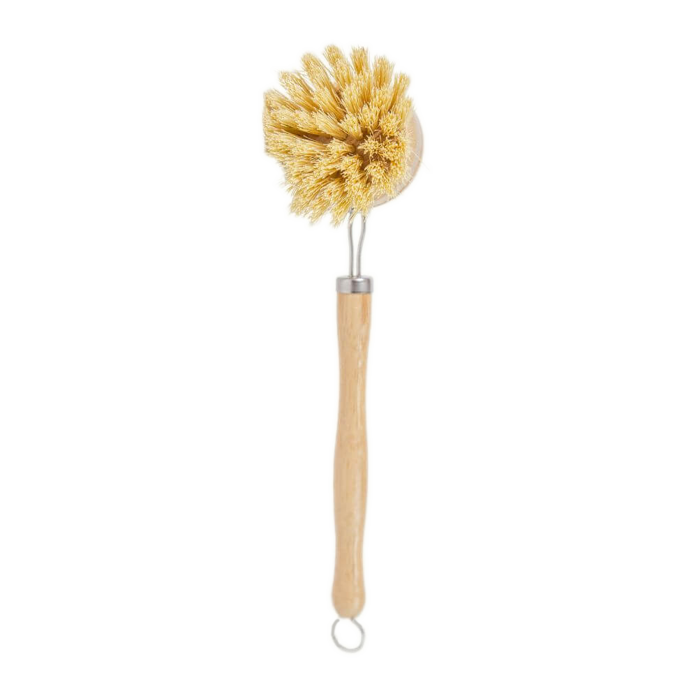 Bamboo Dishwashing Brush with Handle - Default Title - by Famigift