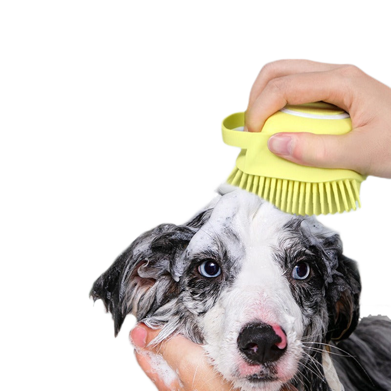 Fami Petcare Bath Brush - Yellow - by Famigift