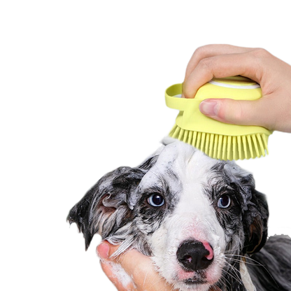 Fami Petcare Bath Brush - Yellow - by Famigift