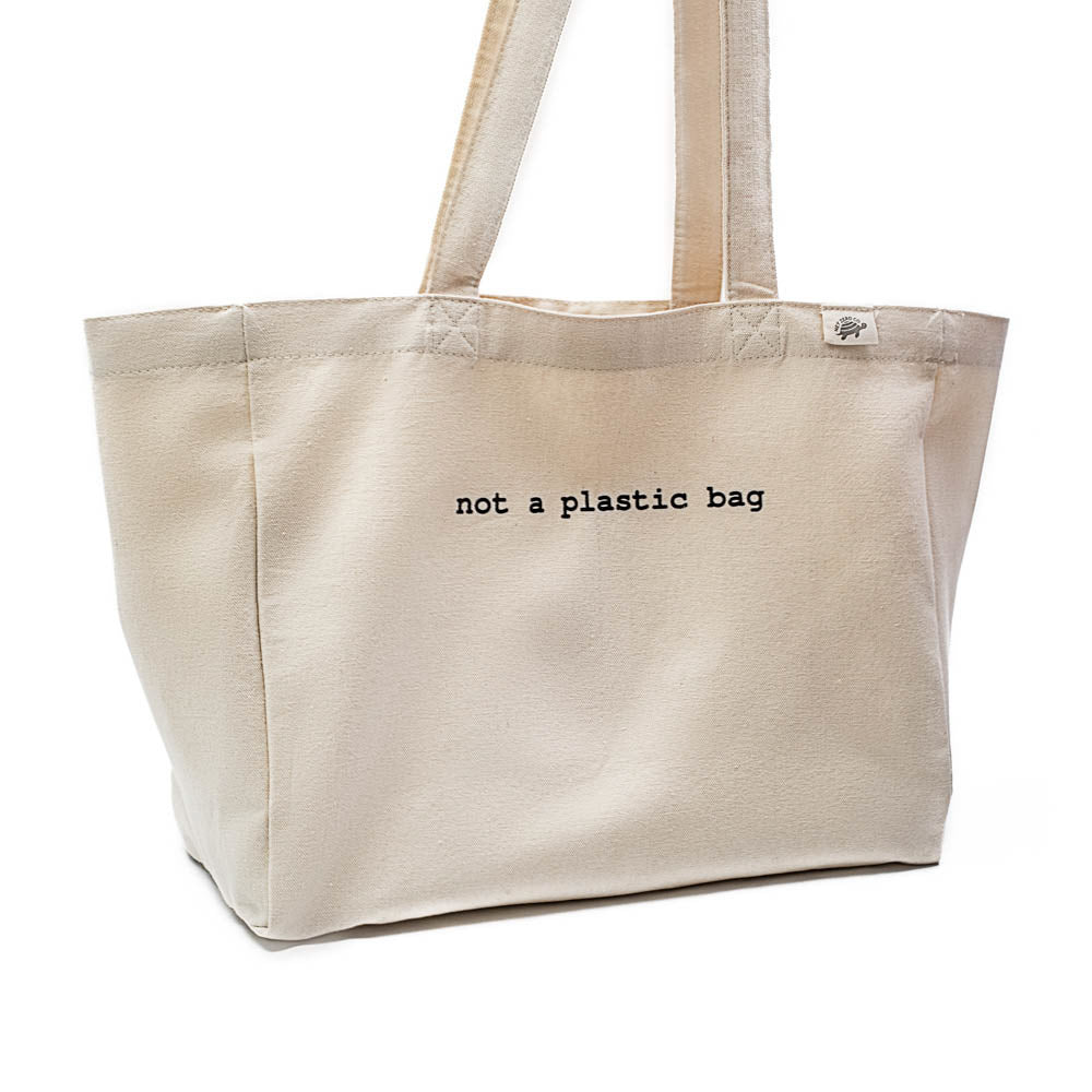 Canvas Tote Bag - Large With Compartments - by Famigift