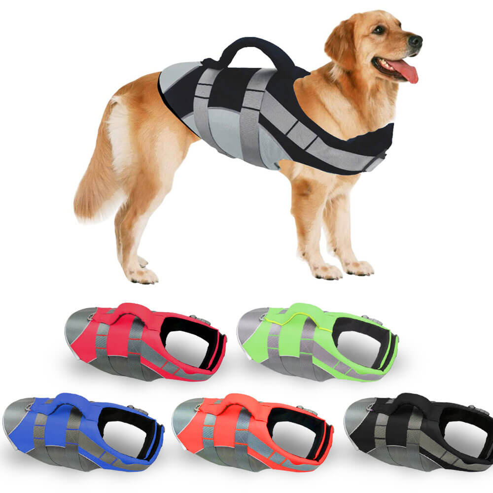 Dog Splash Life Jacket Vest With Floating Foam - Orange - by Famigift