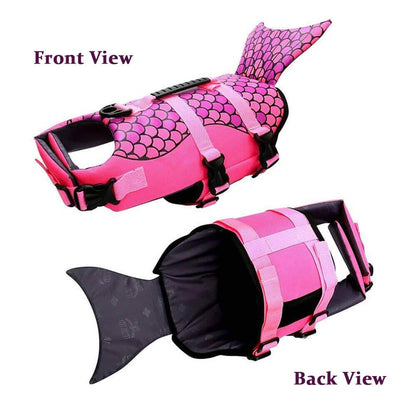 Dog Life Jacket Floating Vest With Adjustable Strap - Shark/Gray - by Famigift