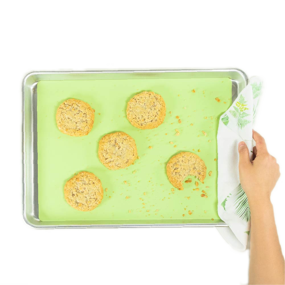 Silicone Baking Mat - 2 Pack Non-Stick Baking Mat - Kiwi Green - by Famigift